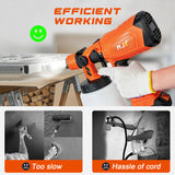 Cordless Paint Sprayer, with 2*20V 2.0Ah Batteries & 1 Charger, PS01