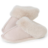 Womens Slippers Cozy Warm Winter Slip On House Shoes Fluffy Soft Memory Foam Comfy Faux Fur Plush Anti-Skid Indoor/Outdoor
