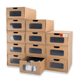 12 Pack Shoe Box Waterproof Storage Paper Boxes
