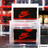 6 Pack Large Drop-Front Shoe Box Case